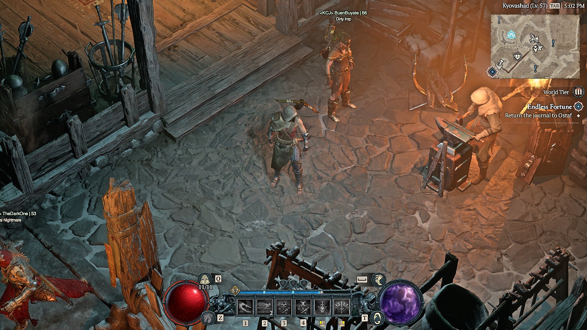 Screenshot from a recent run